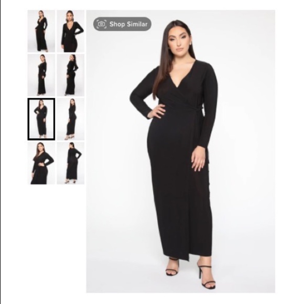 Maxi wrap dress